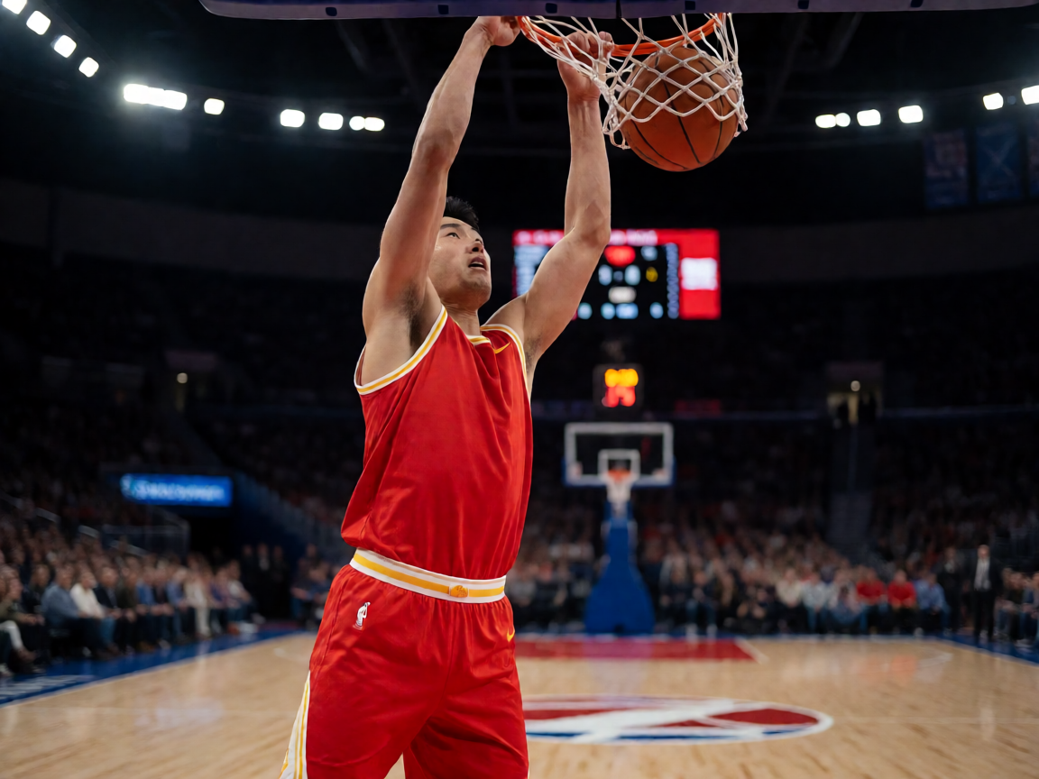 NBA比赛中球员扣篮的精彩瞬间